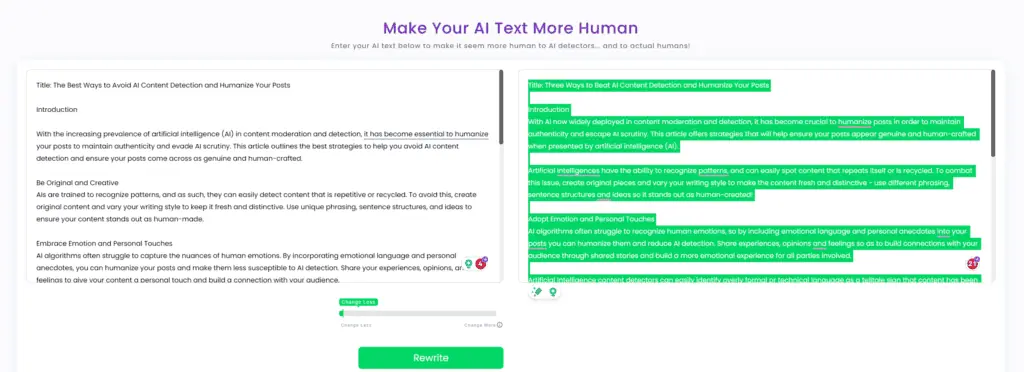 How to make AI content undetectable (7 methods tested)