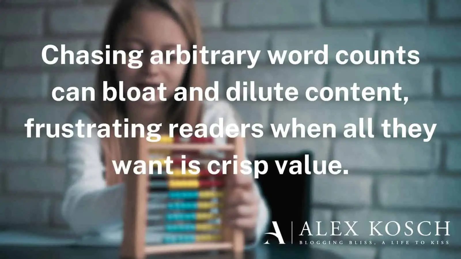 Chasing arbitrary word counts can bloat and dilute content, frustrating readers when all they want is crisp value.