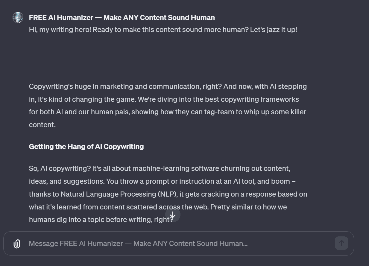 I Made a Free AI Humanizer (Custom GPT) That Sounds More Human
