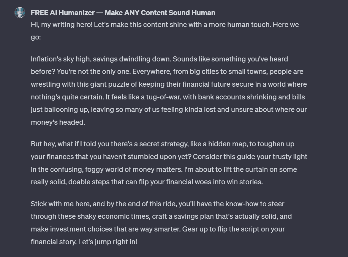 I Made a Free AI Humanizer (Custom GPT) That Sounds More Human